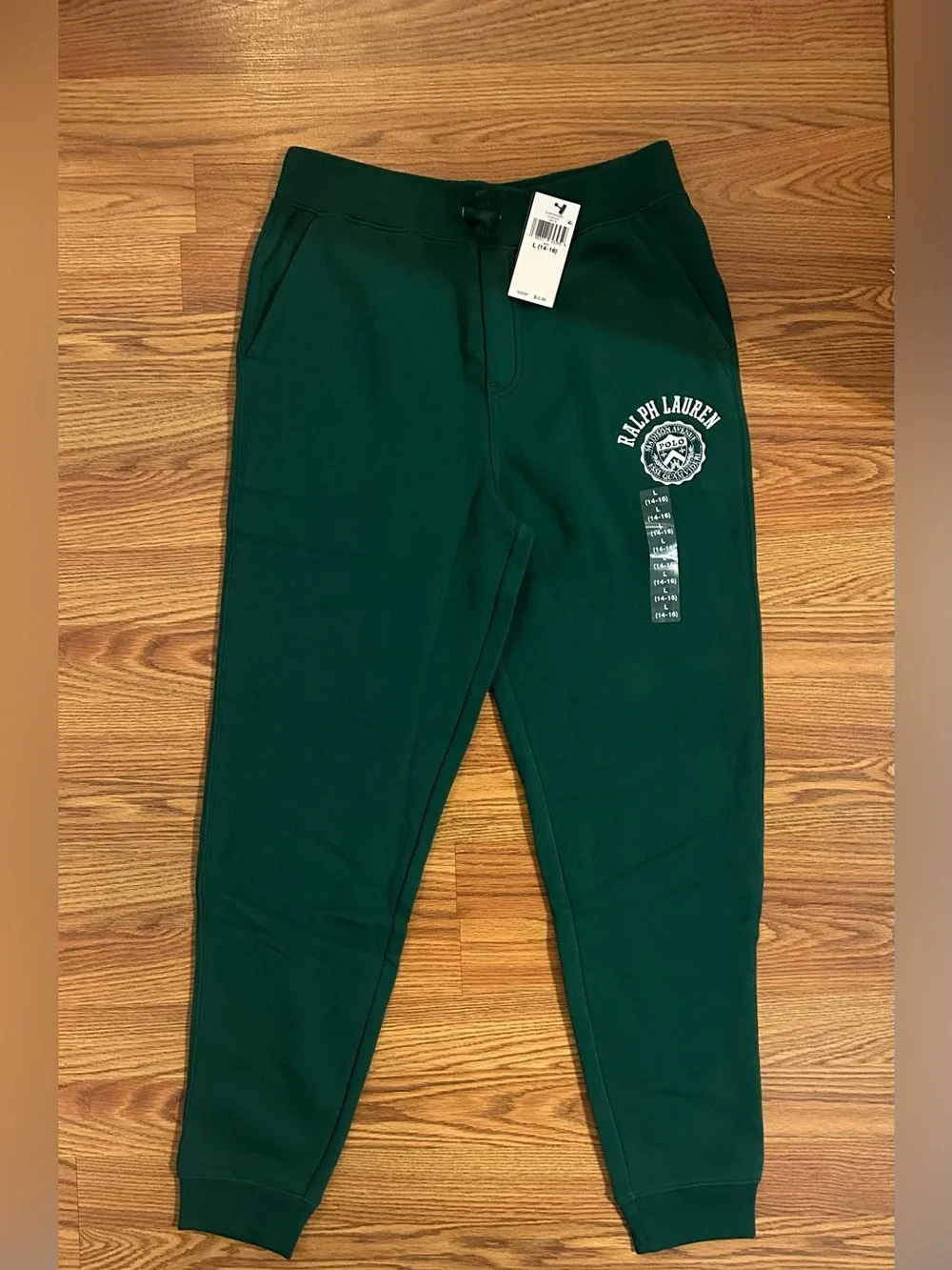 Polo Ralph Lauren Boy’s Knit Polo & Logo Fleece Jogger Pant,Size L(14-16)